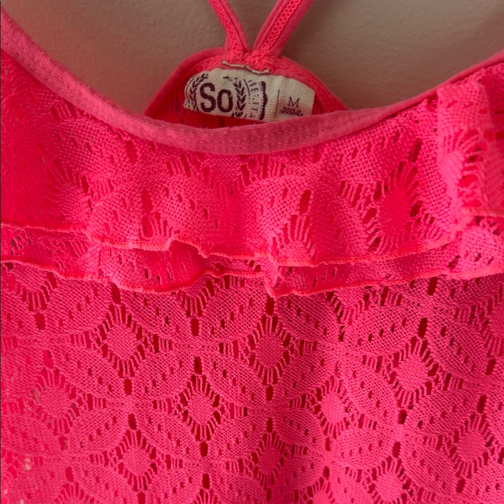 SO Vibrant Pink Lace Dress - Picture 2 of 11